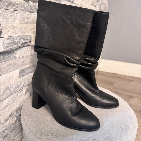 Andre Assous Black Heeled Boots - Picture 3 of 8